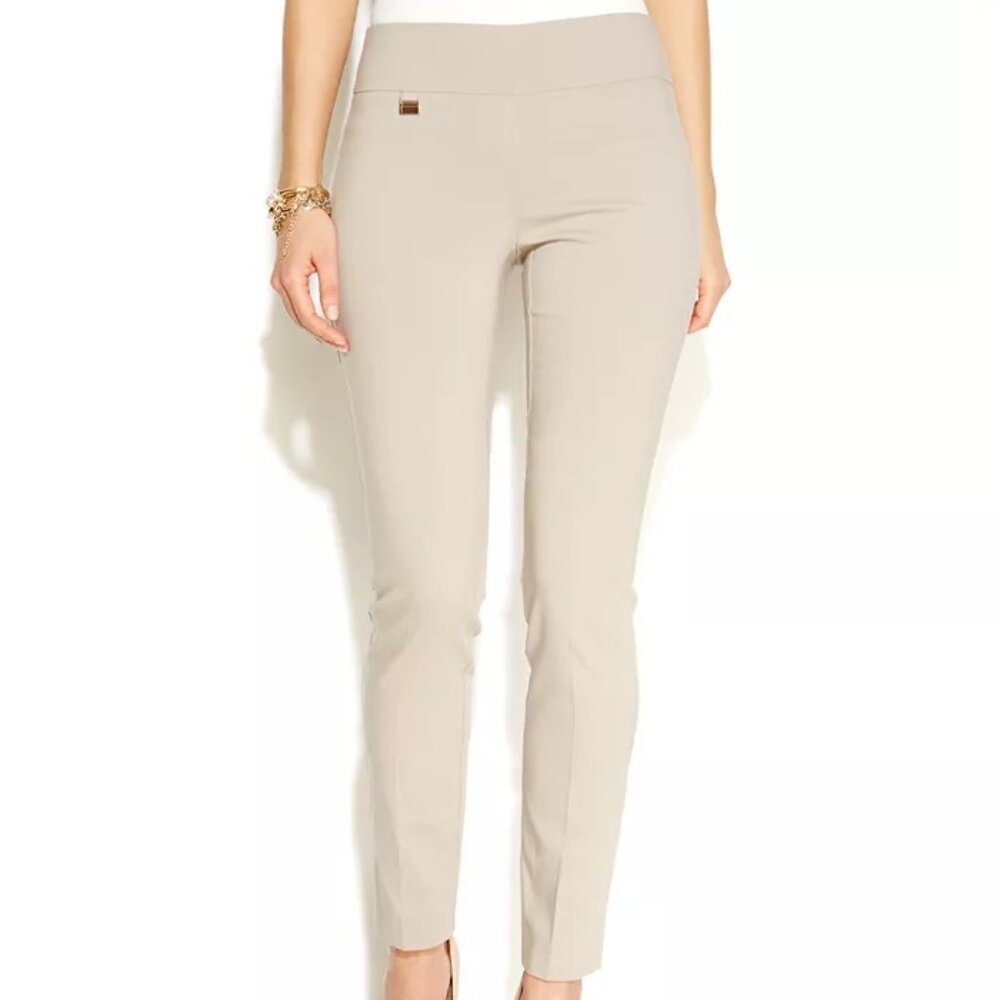 NWTS Women's Tummy-Control Pull-On Skinny Pants 14 Long (A-3)